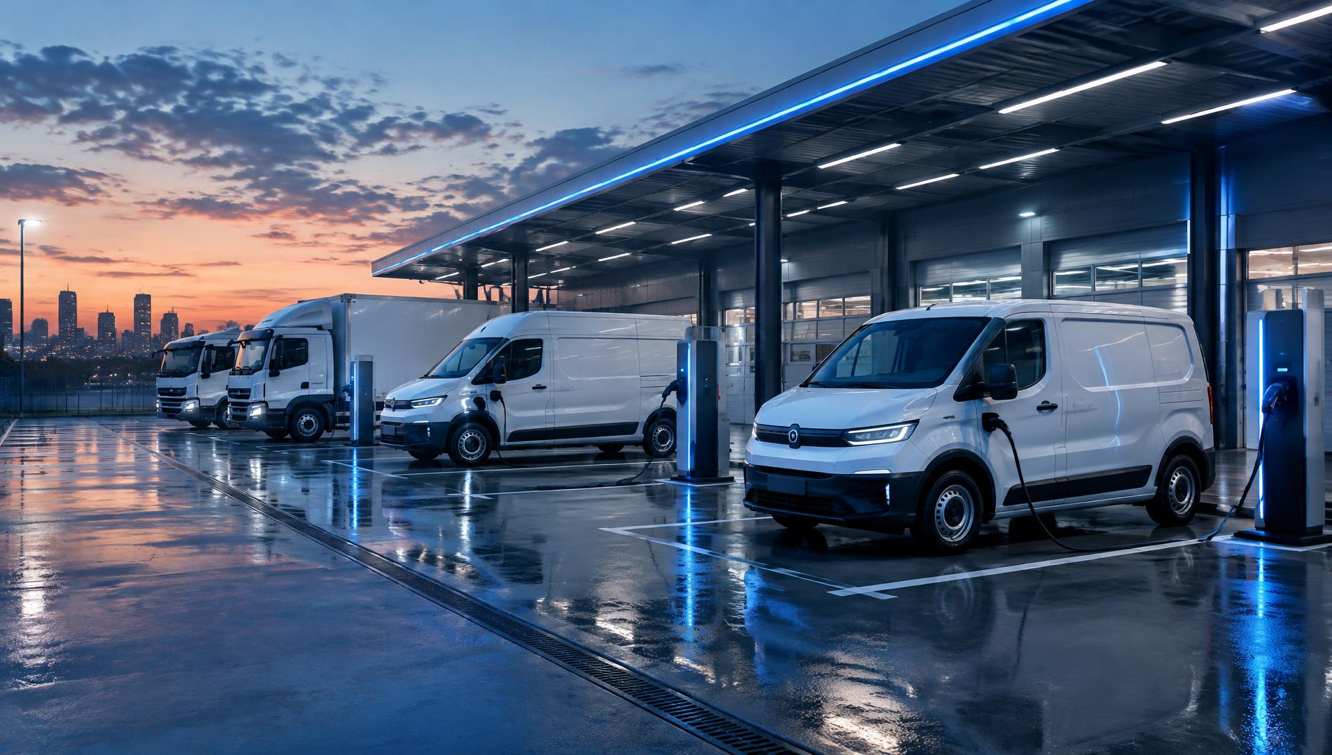 Frota elétrica EVMOB em recarga